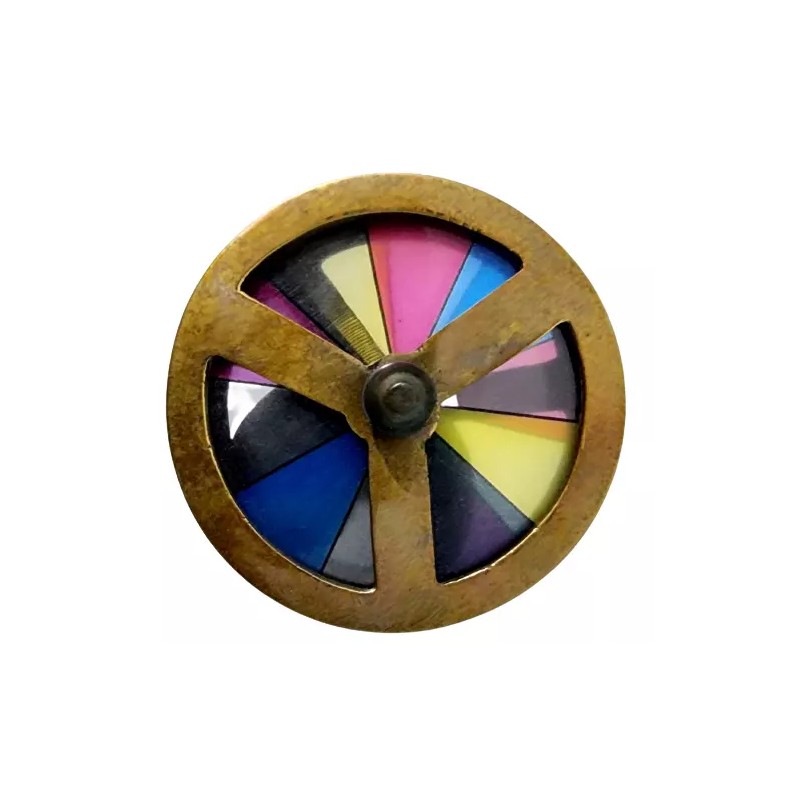 Antique Finish Brass Double Wheel Kaleidoscope Maritime Optical Best Gift