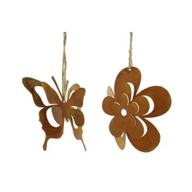 Hanging "Rust Look", Set of 8