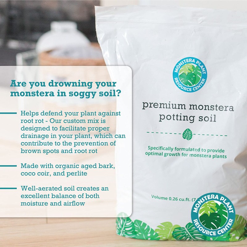 Premium Monstera Potting Soil | Quick Draining, Nutrient Rich Living