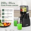 Heynemo Juicer Machines, 5.9" Wide Feed Chute Cold Press Juicer