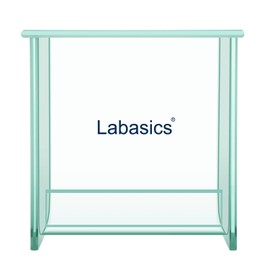 Labasics Glass Square TLC Developing Tank, Heavy Duty Borosilicate Flat-Bottom Chromatography TLC Developing Chamber with Lid for Multiple Plates Development, 3.94x3.94 inch