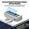 Battery Charger for C D AA AAA 9V Ni-MH Ni-CD