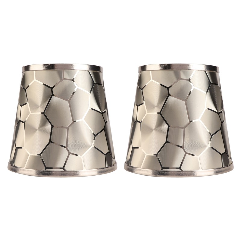 2PCS Drum Lamp Shade E14 PVC Modern Decorative Small Barrel
