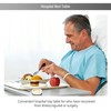 Over the Bed Table with Hidden Wheels,Height Adjustable Bedside Table