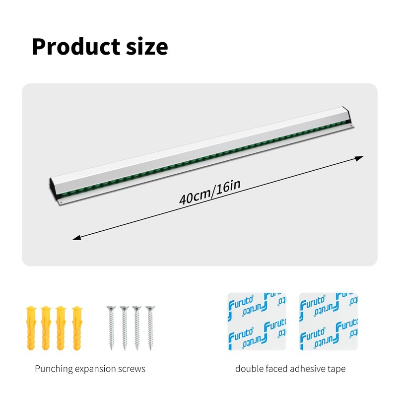 4 Pack 16 Inch Aluminum Ticket Holder for Restaurant, Slide