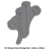 Azeeda A7 'Buttercups' Unmounted Rubber Stamp (RS00006212)
