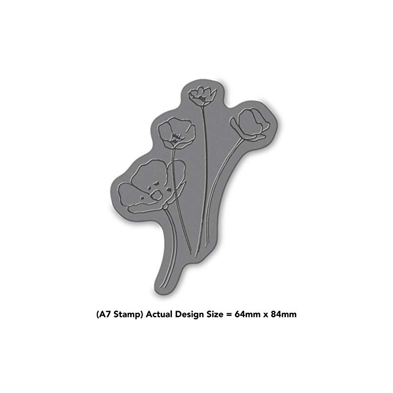 Azeeda A7 'Buttercups' Unmounted Rubber Stamp (RS00006212)