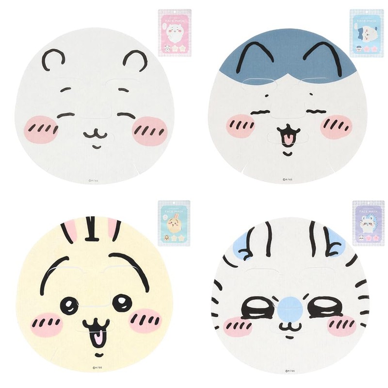 Shobido CW46833 Chiikawa Face Mask Pack of 1 (Rabbit)