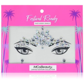 MCoBeauty Festival Ready Face And Body Jewels - Glitz And Glam - Ultimate Beauty Accessory - Light Reflecting Jewels Create A Truly Unique Look - Cruelty Free - Self Adhesive - Tear Drop - 1 Pc