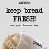 XXL Reusable Sourdough Bread Bag | Beeswax Bags for Homemade