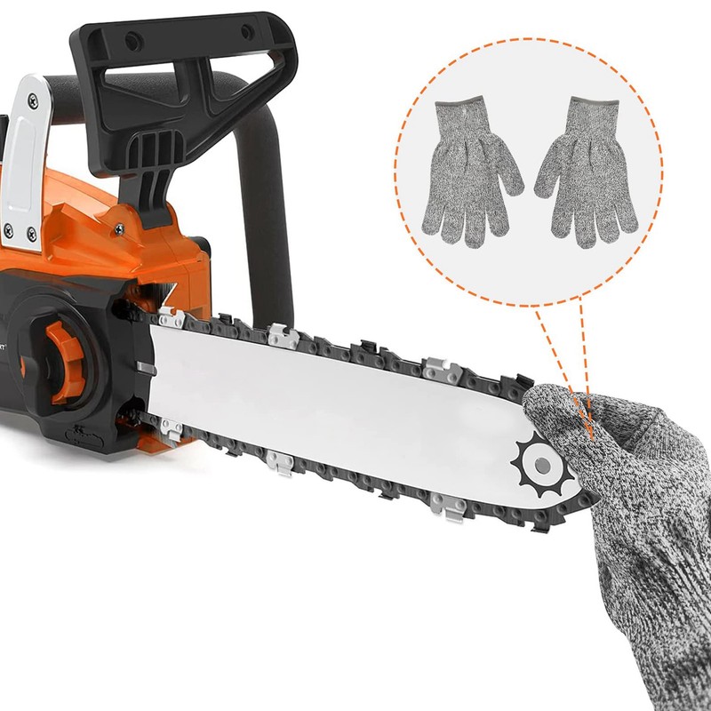 Orange Hand Cranked Chainsaw Sharpener 30° Portable Manual Chainsaw Chain