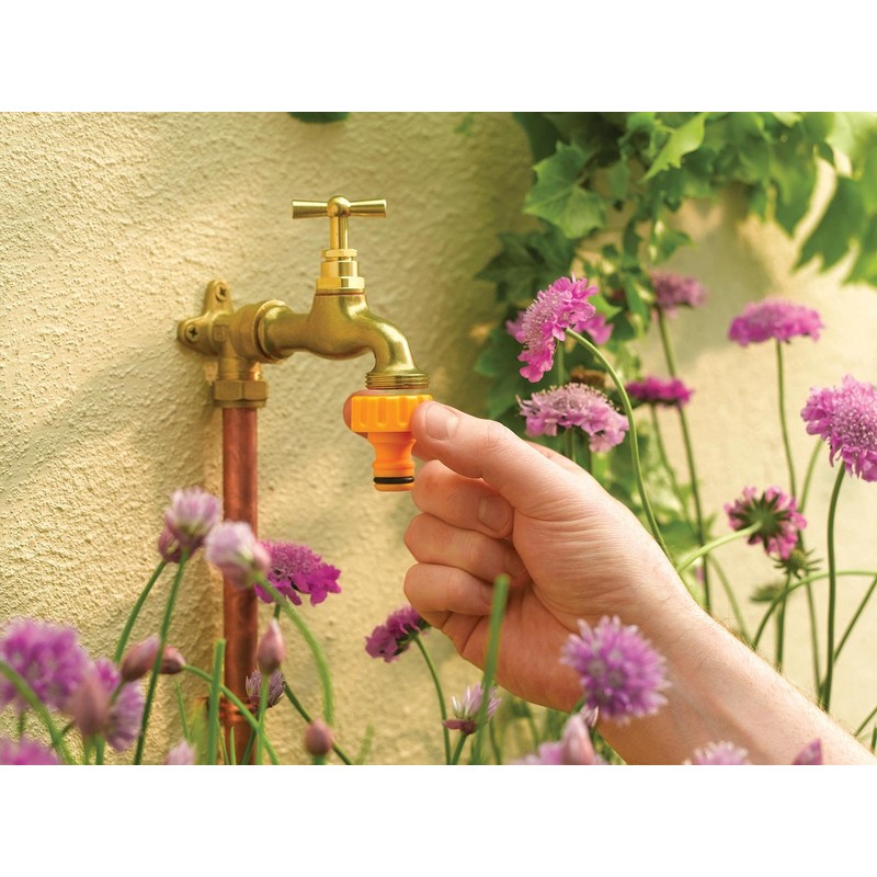 Hozelock Threaded Tap and Hose End Connector (Twin Pack)