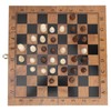3 in 1 MultiFunctional Folding Wooden Chess Checkers Board Game