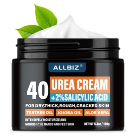 Urea Cream - Series 40 Foot Cream for Dry Cracked Heels, Calloused Dry Cracked Feet and Dead Skin - Maximum Hydration - 5.3oz