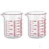 High Borosilicate Glass Measuring Cup-V-Shaped Spout，Glass Measuring Beaker for Kitchen