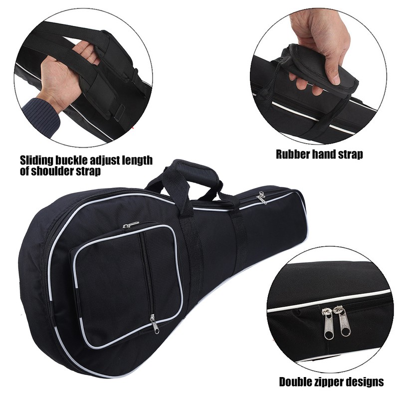 Mandolin Case Gig Bag Portable Handheld Thicken Oxford Cloth Dual