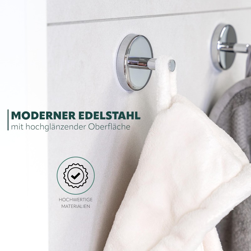 bremermann® LUCENTE bathroom range - 2-Piece Hand Towel Hook Set