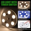 LED RV Dome Light, 12V Dimmable Ceiling Light with Touch
