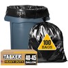 Tasker 45 Gallon Trash Bags, (Value-Pack 100 Bags w/Ties) Extra