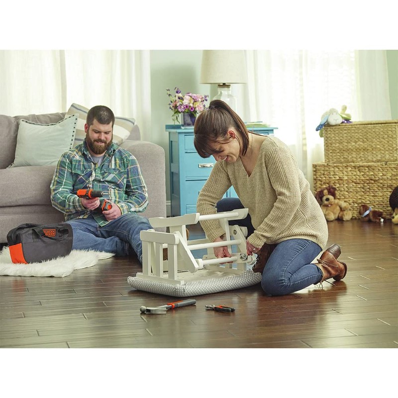 BLACK+DECKER 20V MAX 68-Piece Cordless Drill and Home Tool Project