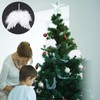 jojofuny 24 Pieces Small Angel Wings Christmas Tree Pendant Christmas