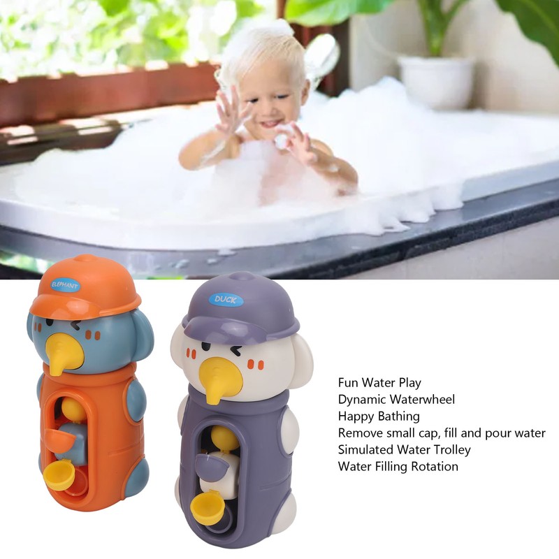 2 Pcs Bathtub Waterfall Toy Preschool Learning Bath Time Shower