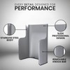 Rattleware Stainless Steel Espresso Knock Box Splash Guard for Home,