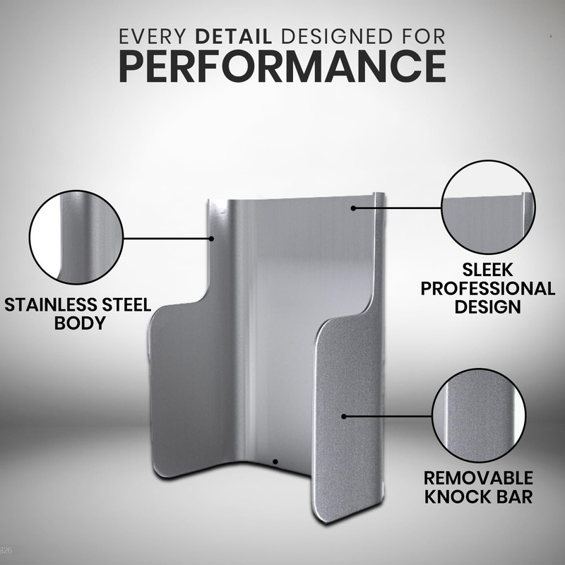 Rattleware Stainless Steel Espresso Knock Box Splash Guard for Home,