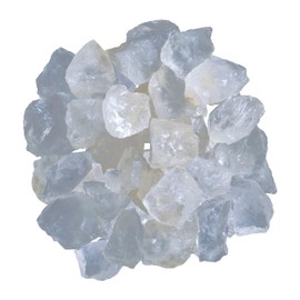 FASHIONZAADI Quartz Crystals - Rough Crystal Rocks for Cabbing, Tumbling - Crystals Large Natural - Raw Stones Crystal - Wicca - Fountain Rocks - Quarts Rocks - Raw Gemstone 1/2 Lb