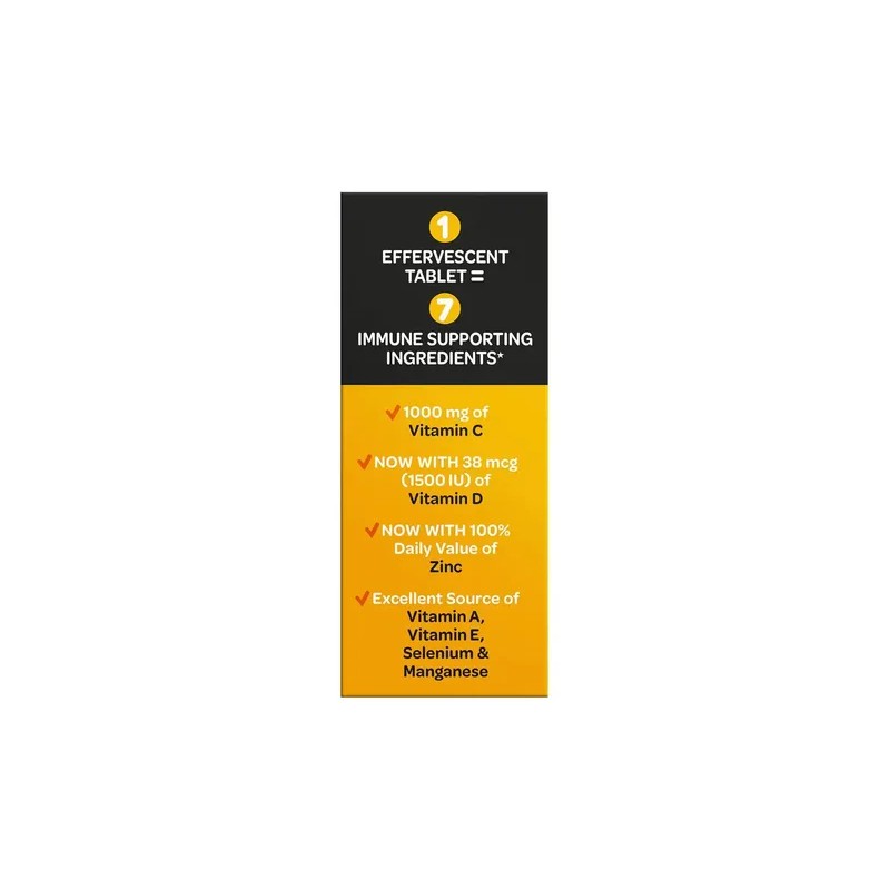 Airborne Vitamina 1000mg Zinc Tabletas Azúcar