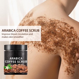 Arabica Coffee Body Scrub for Women & Men, Exfoliating Scrub for Face, Body, Neck, Hand, Foot, Leg, Body & Face Wash Coffee Scrub for Skincare Christmas Gifts