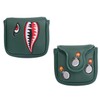 SHABIER Dark Green Golf Putter Cover with Tiger Shark Design