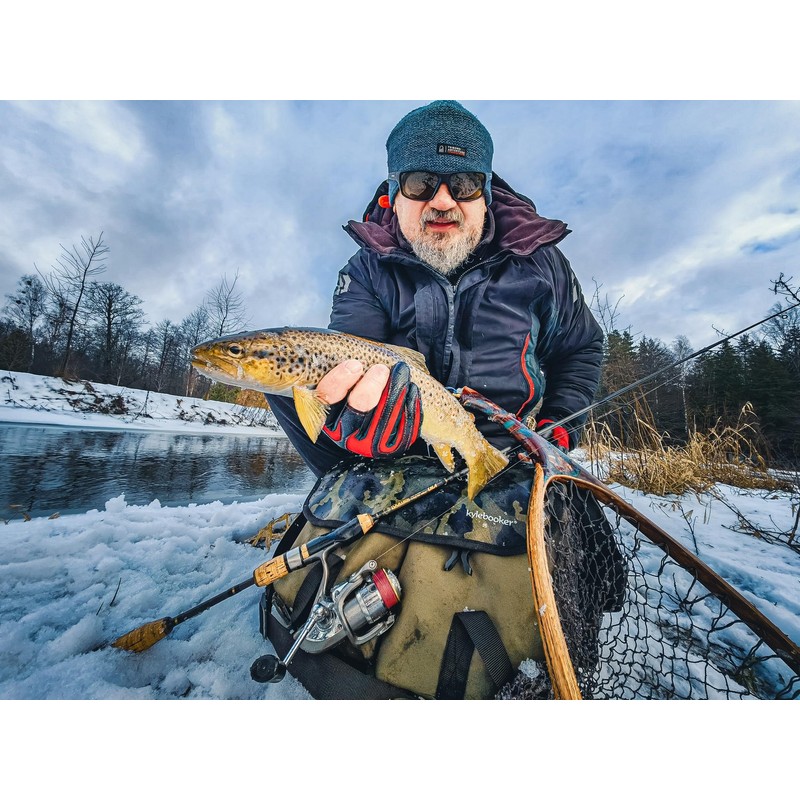 Kylebooker Trout Fishing Bag Fly Fishing Crossbody Shoulder Tackle Bag