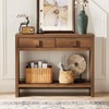ONBRILL Console Table with Drawers, 40 Inch Narrow Entryway Table