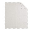Madison Park Tuscany Luxury Oversized Quilted Throw with Scalloped Edges
