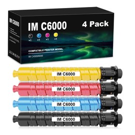 Remanufactured IM C6000/GS3160 Toner Cartridge Replacement for Ricoh 842279 842280 842281 842282 High Yield for IM C4500 IM C6000 IM C5500 Printer (1BK/1C/1Y/1M)