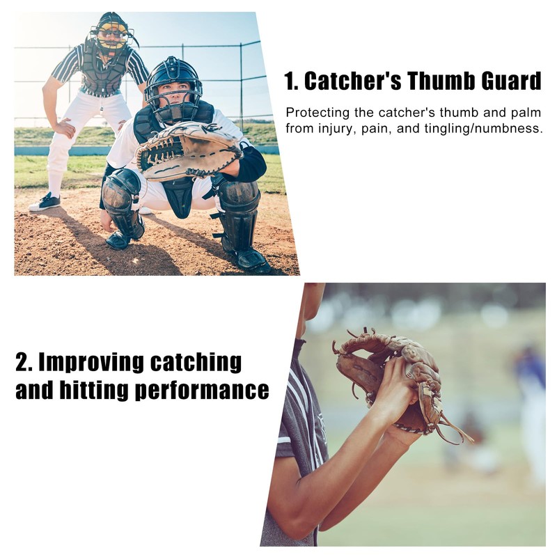Catcher’s Thumb Guard for Baseball & Softball, Silicone Youth Protective