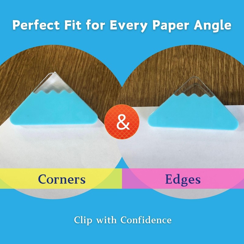 Sun-Star Stationery Clip Corner Clip Mt. Fuji Clip Light Blue