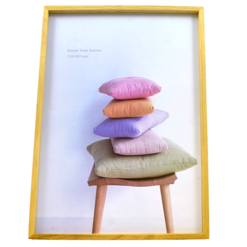 KING JK101-A4-NT Picture Frame Wood Frame A4 Natural 70167
