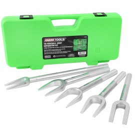 OEMTOOLS 37201 5-Pc Ball Joint Removal Tool Kit, Pickle Fork Tie Rod Removal Tool Set, Rust Resistant Finish, Sturdy Case Included, 1-1/8", 1-5/8",1-3/8", 1", 3/4"