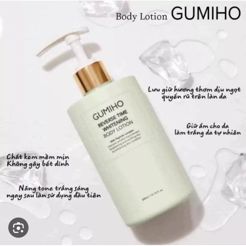 GUMIHO REVERSE TIME WHITENING BODY LOTION 300ML - US SELLER