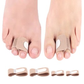 Coollooda 足指矯正パッド【４枚入り】足指保護パッドフ 足指サポーター 指間保護 衝撃吸収 痛み軽減 指間矯正 姿勢改善 つま先 足指パッド 浮指 つち状足指 ハンマートゥ サポーター
