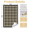 ArtisaEura Boho Neutral Checkered Kitchen Towels, Beige and Black Checkered