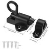 Mogokoyo Pack of 4 Automatic Door Bolt Black Spring Lock