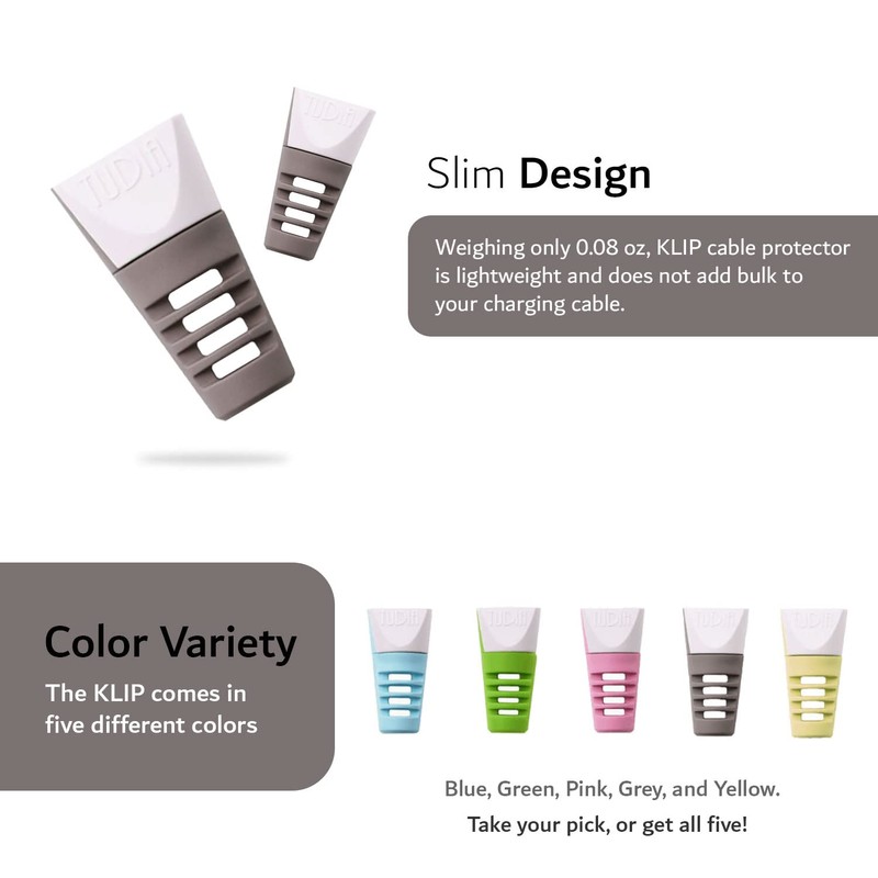 TUDIA KLIP Charging Cable Protector Saver Organizer Protective Wire Cord