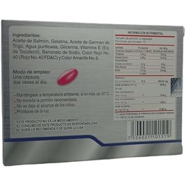 Salmomega 30 capsulas Suplemento para una Óptima Salud Cerebral con Aceite de Salmón EPA y DHA