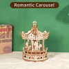 Robotime DIY Handmade Assembled Toys AMK62 Romantic Carousel Music Box
