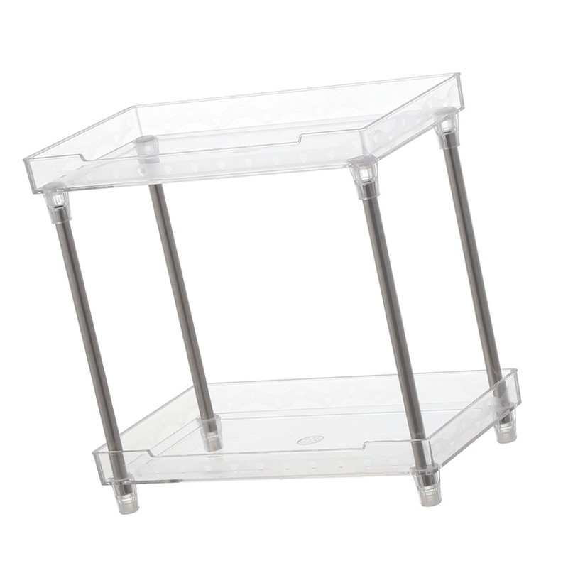 Makeup Organizer Rack Detachable Cosmetic Storage Shelf with Clear Acrylic