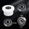 Qty.4 Machined Wheels/Rollers Compatible Total Gym Replacement, Fits Models 1000,1100,1400,1500,1600,1700,1800,1900,Achiever,Force,Gold,Max,Platinum,Platinum