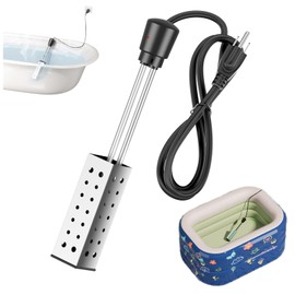 Bucket Heater, Portable Pool Heater, Immersion Water Heater, Submersible Water Heater for Bathtubs, Hot Tub Heater - Heat 5 Gallons of Water to 104°F in 10 Minutes.